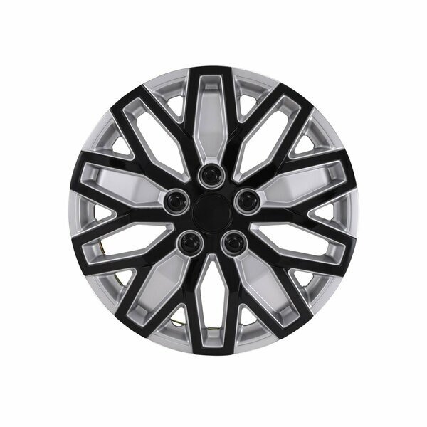 WHEEL COVER, WC 10 U SPOKE, SIL/BLK, 15 SET 4, Coast2Coast, Mfr#: 105115SB